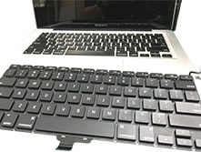 macbook pro, macbook pro retina and macbook air keyboard replacement 