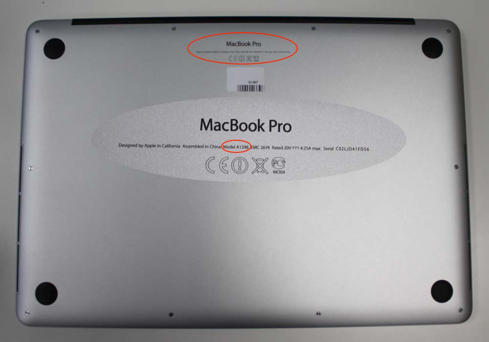 how to check macbook model number